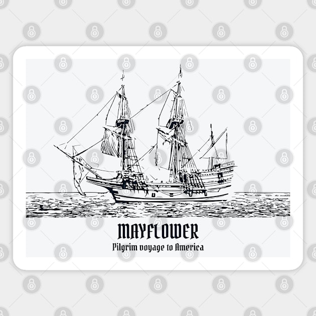 Mayflower Ship Magnet by Lakeric